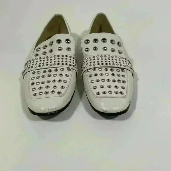 Sam Edelman Chesney Studded Loafer Leather White Women size 6.5 - Picture 5 of 9